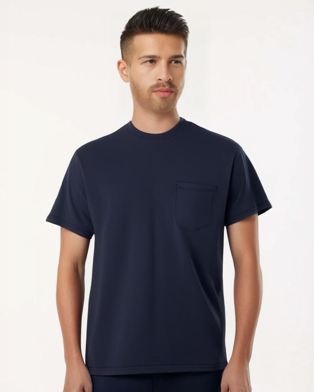 Gildan Heavy Cotton Pocket Crewneck Short Sleeve T-Shirt for DIY Projects & Everyday Wear Cotton Tee